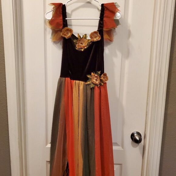 Halloween Costumes Dresses & Skirts - Fall Fairy Flower Dress - Renaissance fair / Halloween